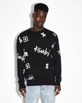 KASH BOX KNIT CREW BLACK