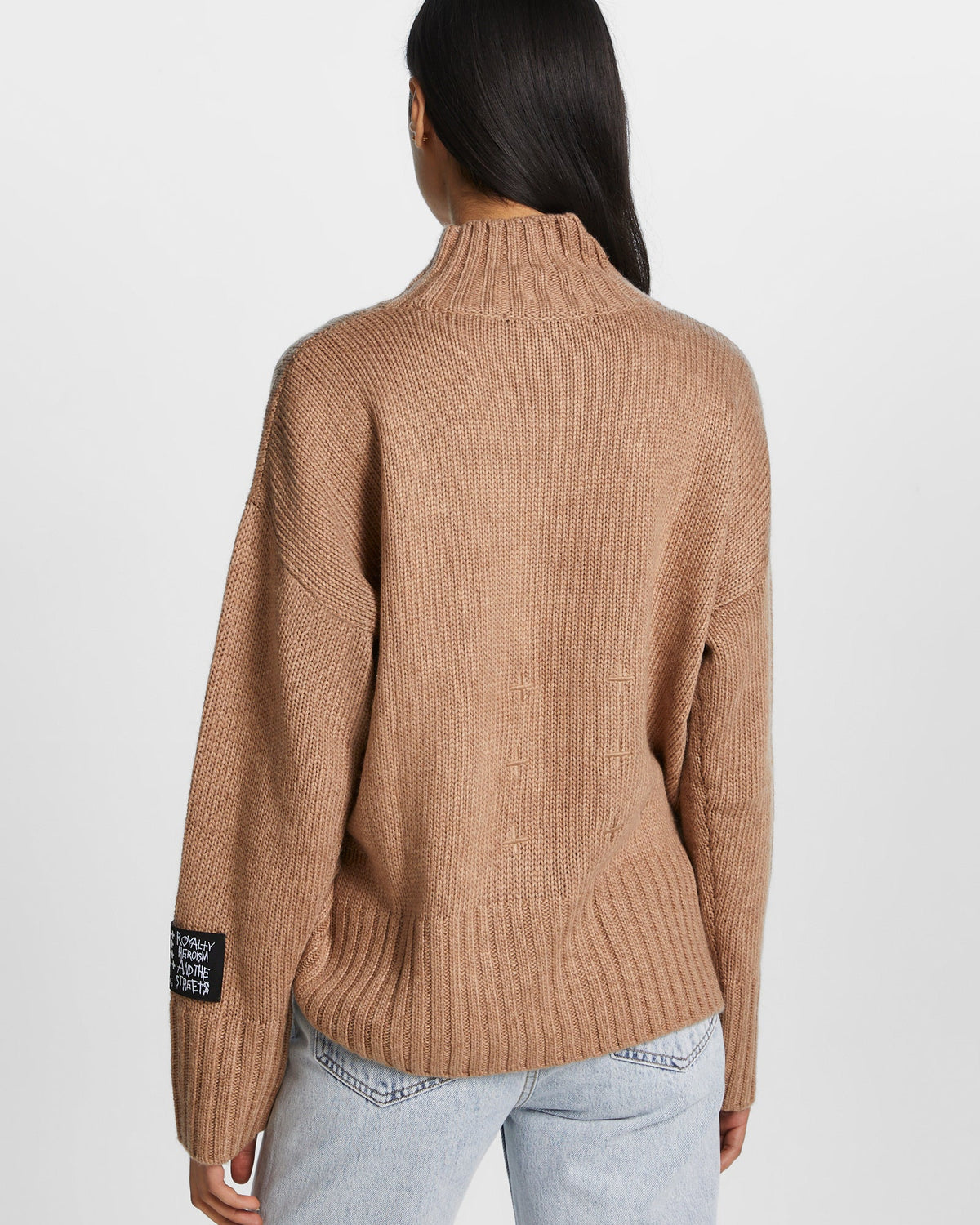 OVERSIZED KNIT BROWN SUGAR