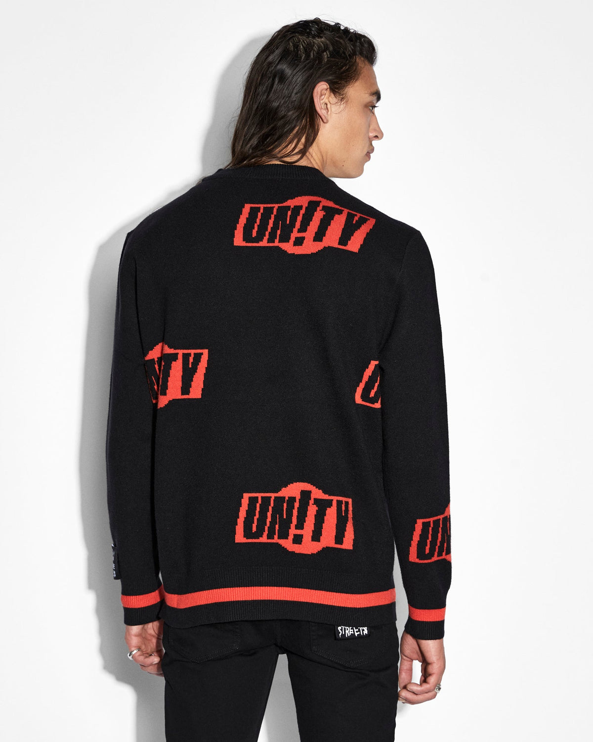 UNITY SIGN KNIT CREW BLACK