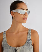 SLOANE SUNGLASSES METALLIC CHROME EYEWEAR