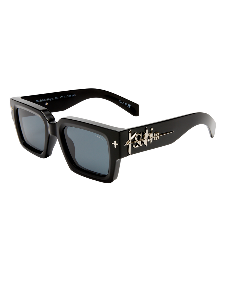 The Kingy Sunglasses Black Silver | Ksubi ++ display picture 2