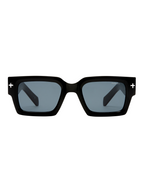 THE KINGY SUNGLASSES BLACK SILVER EYEWEAR