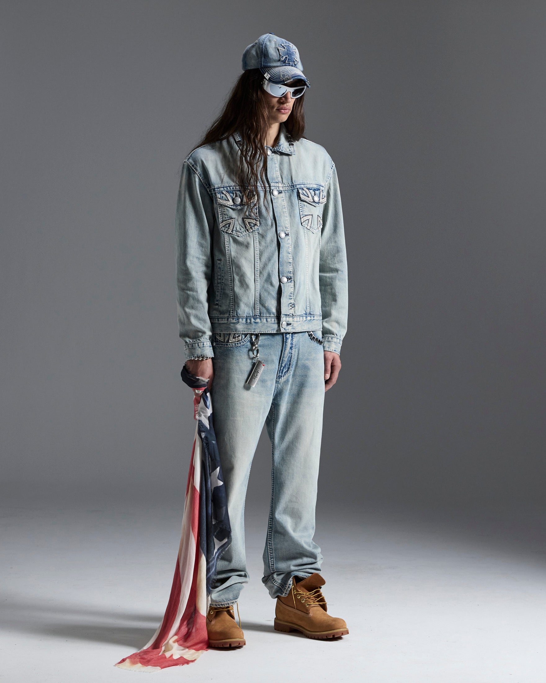 MENS  KSUBI X ALICE HOLLYWOOD TORO PUNK BOOTCUT DENIM JEANS