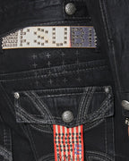 KSUBI X ALICE HOLLYWOOD LEATHER STUDDED FLAG BELT ACCESSORIES