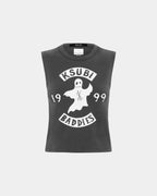 WOMENS BADDIES BABY TANK CHARCOAL FASHION TOPS