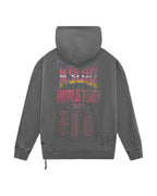 MENS GLOBAL EKCESS HOODIE CHARCOAL FLEECE
