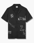 MENS LAST MANIAC RESORT SS SHIRT BLACK SHIRTS