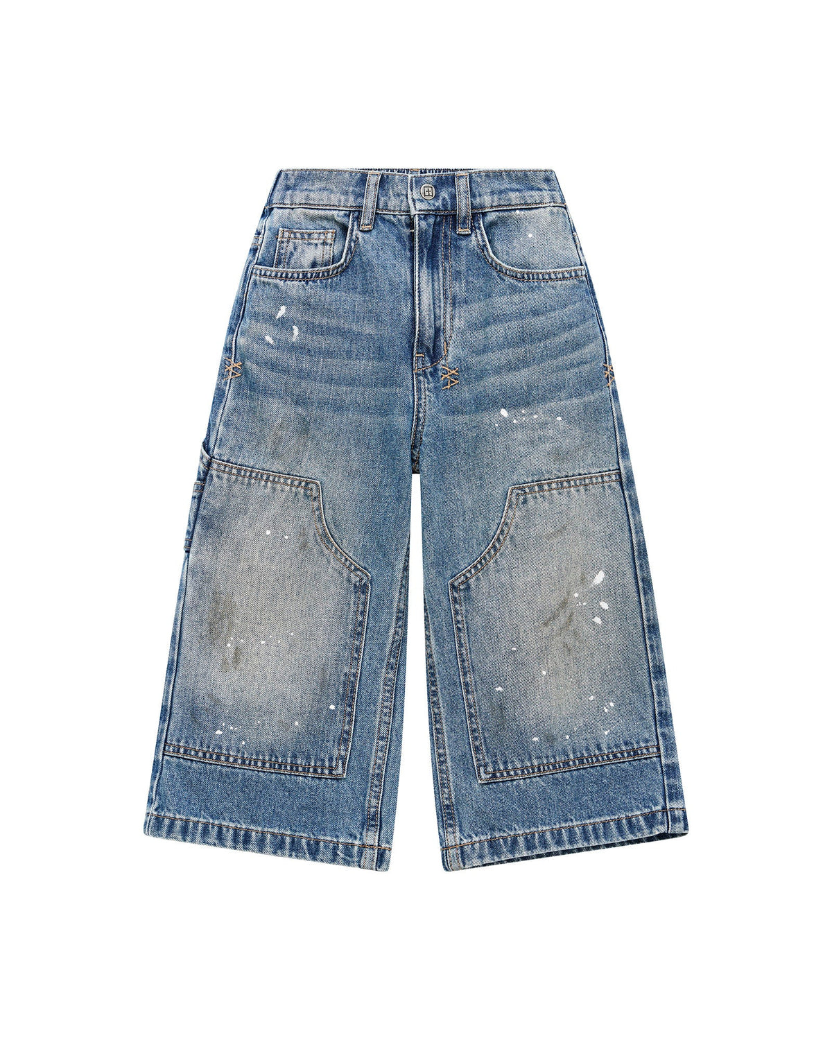 Kids Lil Carpenter Jean Painter Blue Denim Jeans - Denim