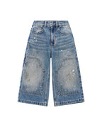 Kids Lil Carpenter Jean Painter Blue Denim Jeans - Denim