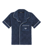 KIDS LIL LOUNGE SS RESORT SHIRT NAVY SHIRTS