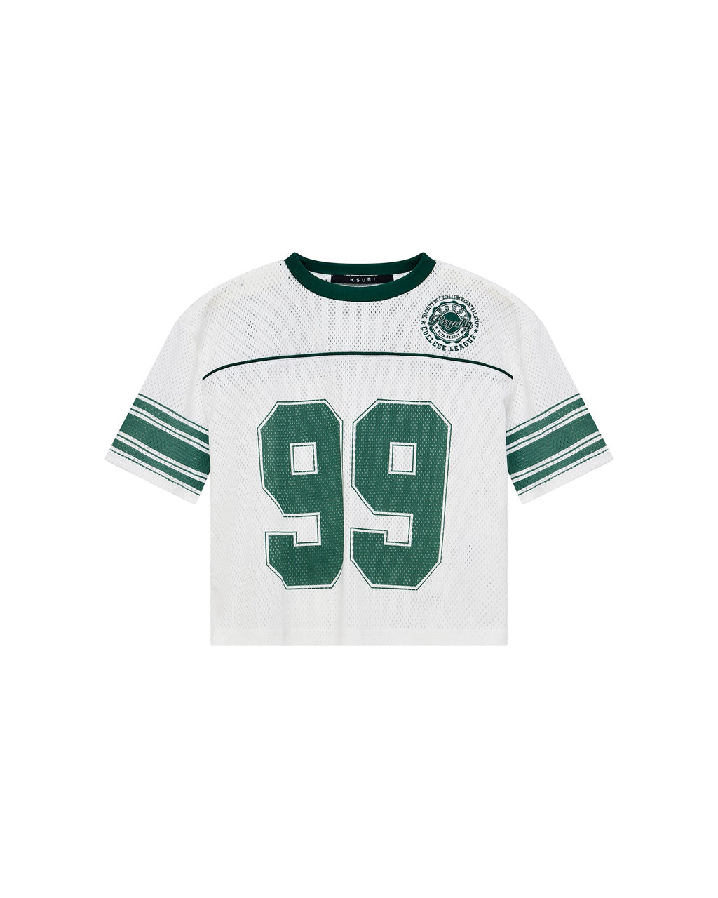 KIDS LIL ROOKIE SS JERSEY WHITE GREEN FASHION TOPS