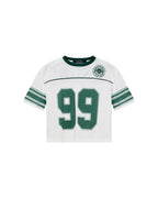 KIDS LIL ROOKIE SS JERSEY WHITE GREEN FASHION TOPS