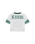 KIDS LIL ROOKIE SS JERSEY WHITE GREEN FASHION TOPS