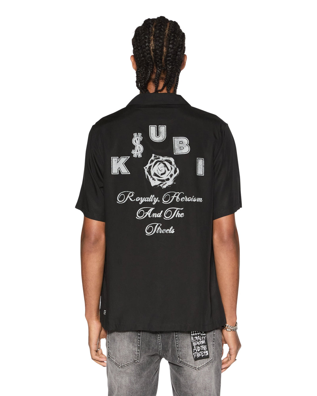 Mens Lock Up Resort Ss Shirt Black Regular Shirts - Black