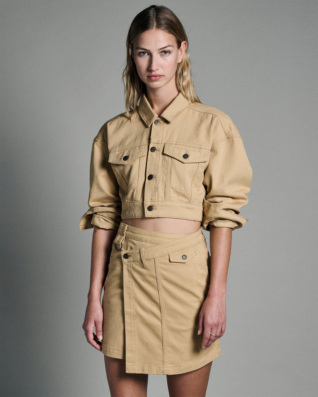 WOMENS KOMMAND CARGO SKIRT CARAMEL SKIRTS