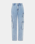 WOMENS LOW RIDER CARGO AUTHENTIK DENIM JEANS