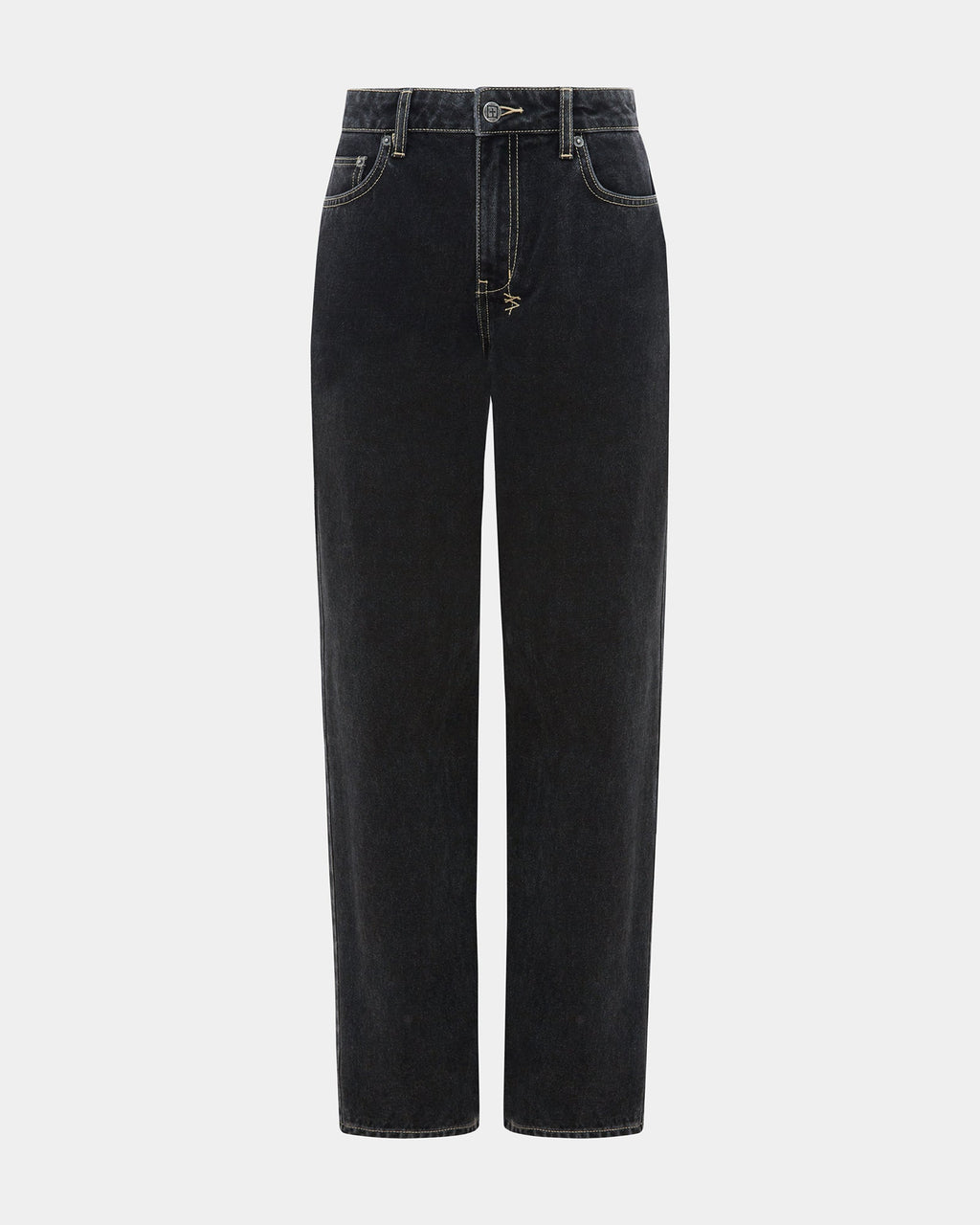 WOMENS LOW RIDER GHOSTED DENIM JEANS