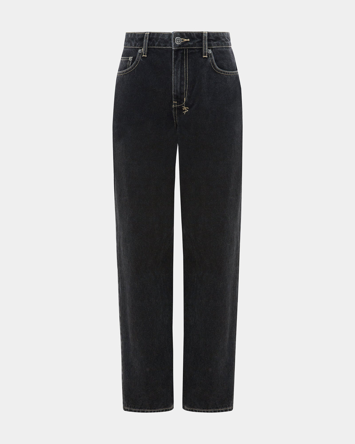 WOMENS LOW RIDER GHOSTED DENIM JEANS