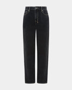 WOMENS LOW RIDER GHOSTED DENIM JEANS