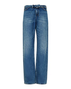 WOMENS LOW RIDER FLIP AGED DENIM JEANS