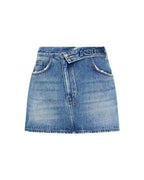 WOMENS LOW RIDER MINI FLIP AGED SKIRTS