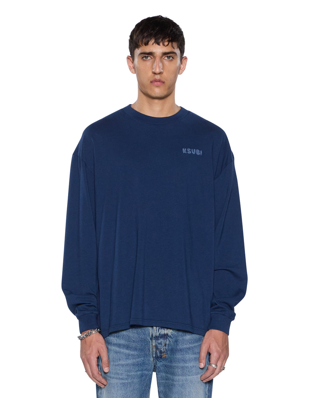 MENS MEKANIK EKCESS LS TEE NAVY TEES