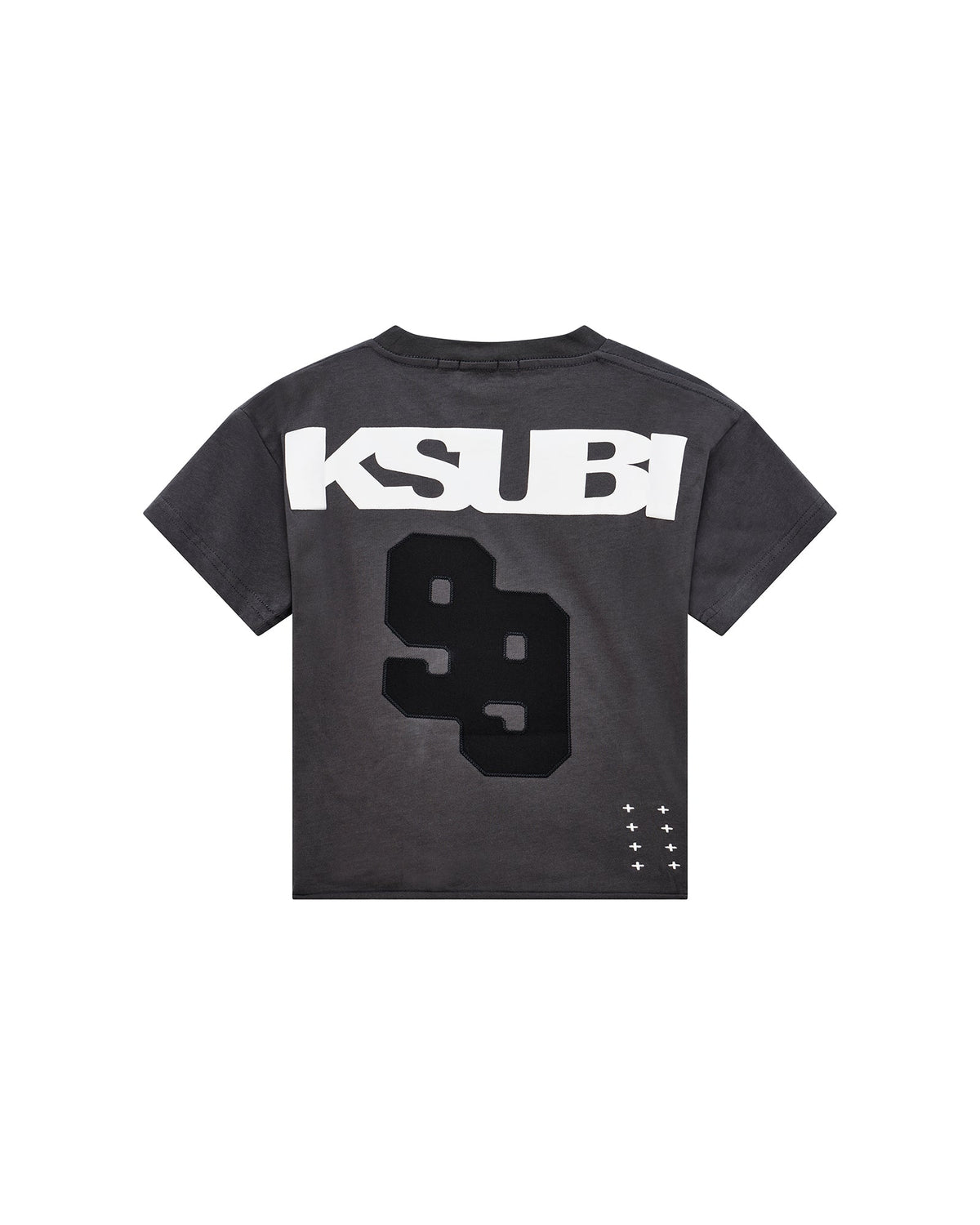 Kids Lil Rugged Biggie Ss Tee Blasted Black Tees - Grey