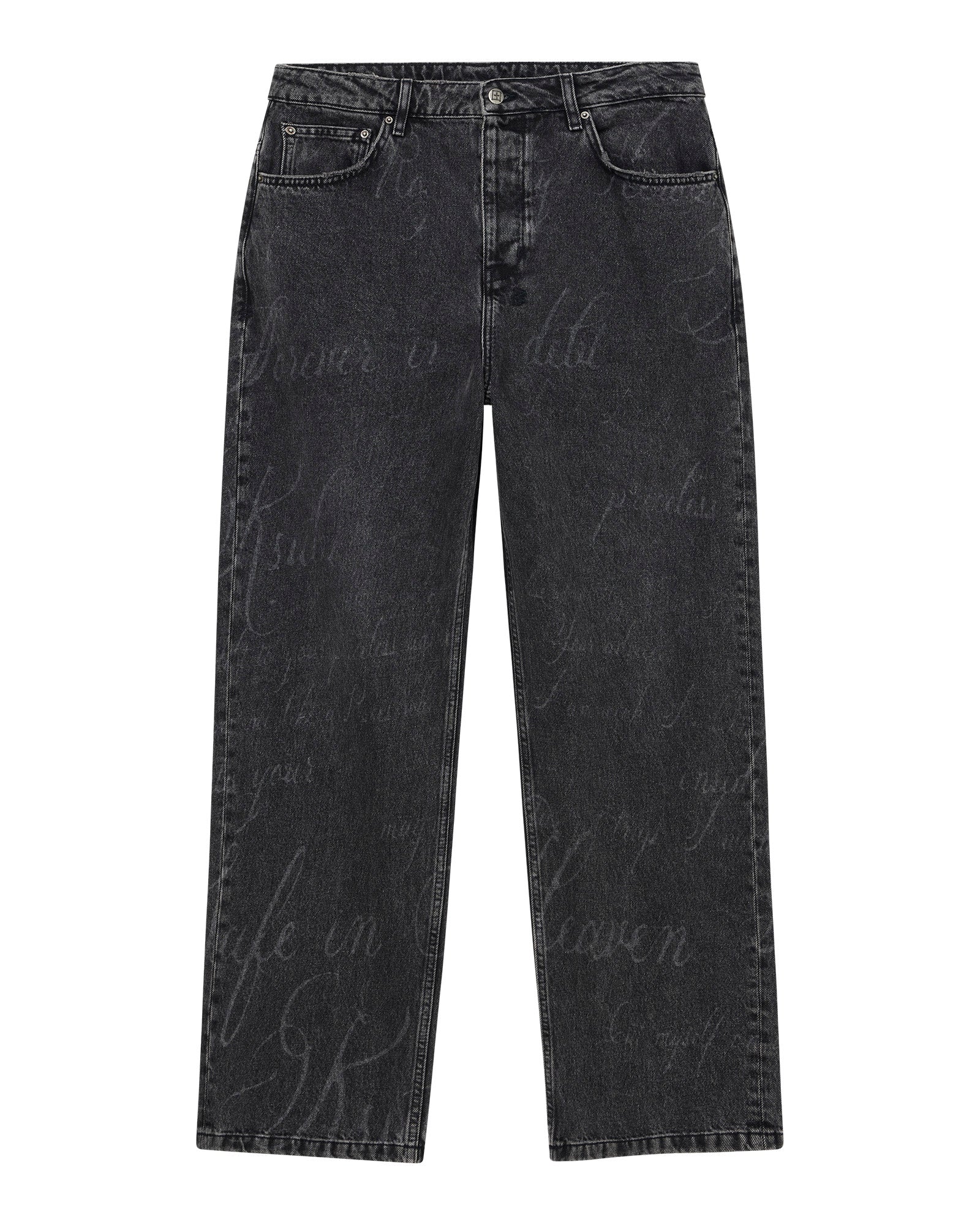 MENS  MAXX BLACK ROKK KURSED BAGGY DENIM JEANS