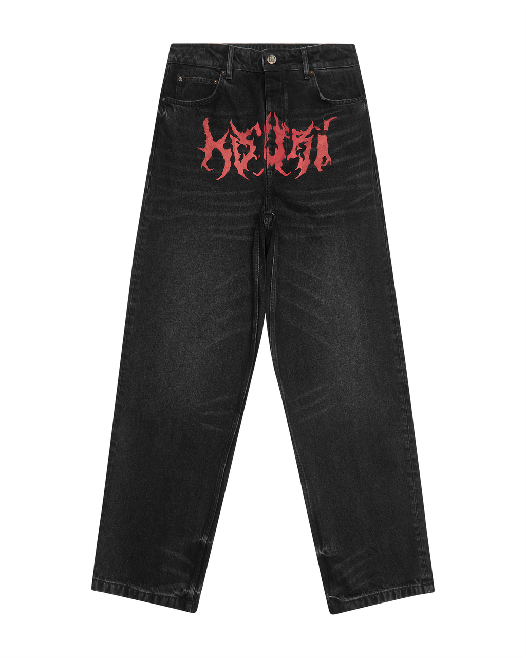 MENS MAXX SABBATH BLACK DENIM JEANS