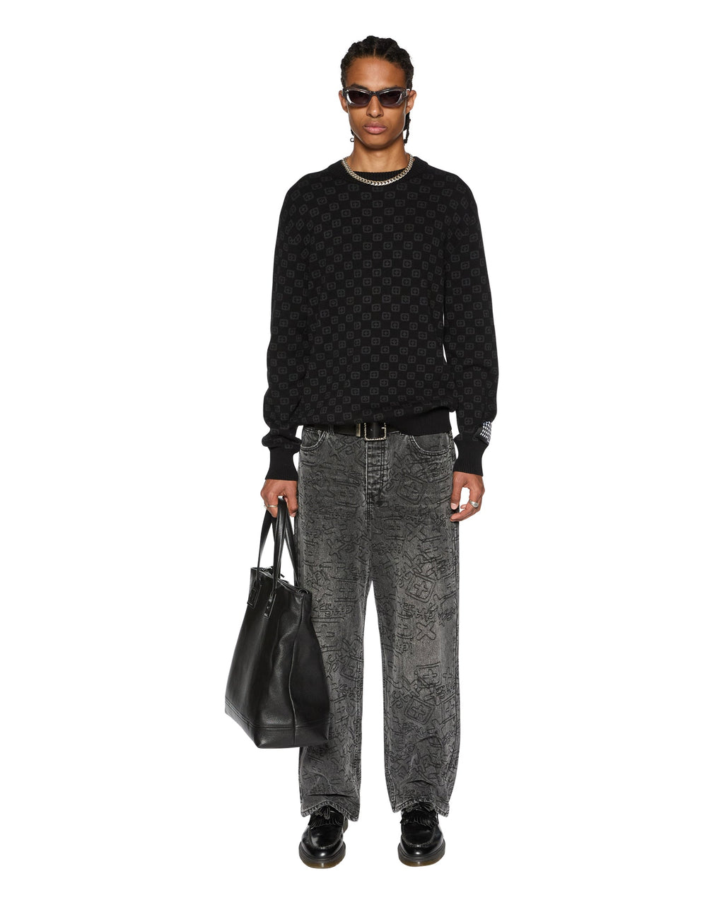 MENS MAXX STENCIL STITCH DENIM JEANS