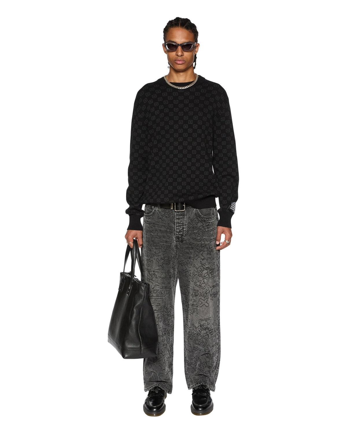 MENS MAXX STENCIL STITCH DENIM JEANS