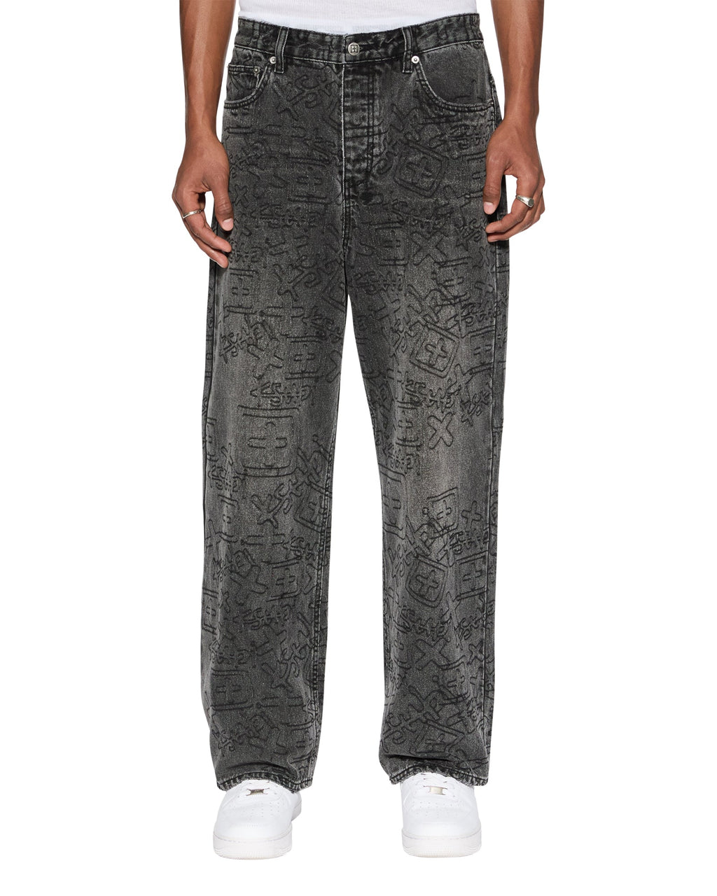 MENS MAXX STENCIL STITCH DENIM JEANS
