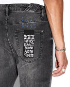 Mens Chitch Right Time Black Slim Denim Jeans - Black