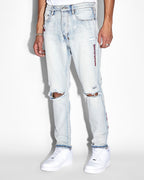 Mens Wolfgang Icons Tapered Denim Jeans - Denim