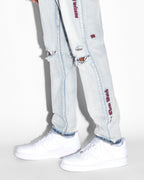 Mens Wolfgang Icons Tapered Denim Jeans - Denim