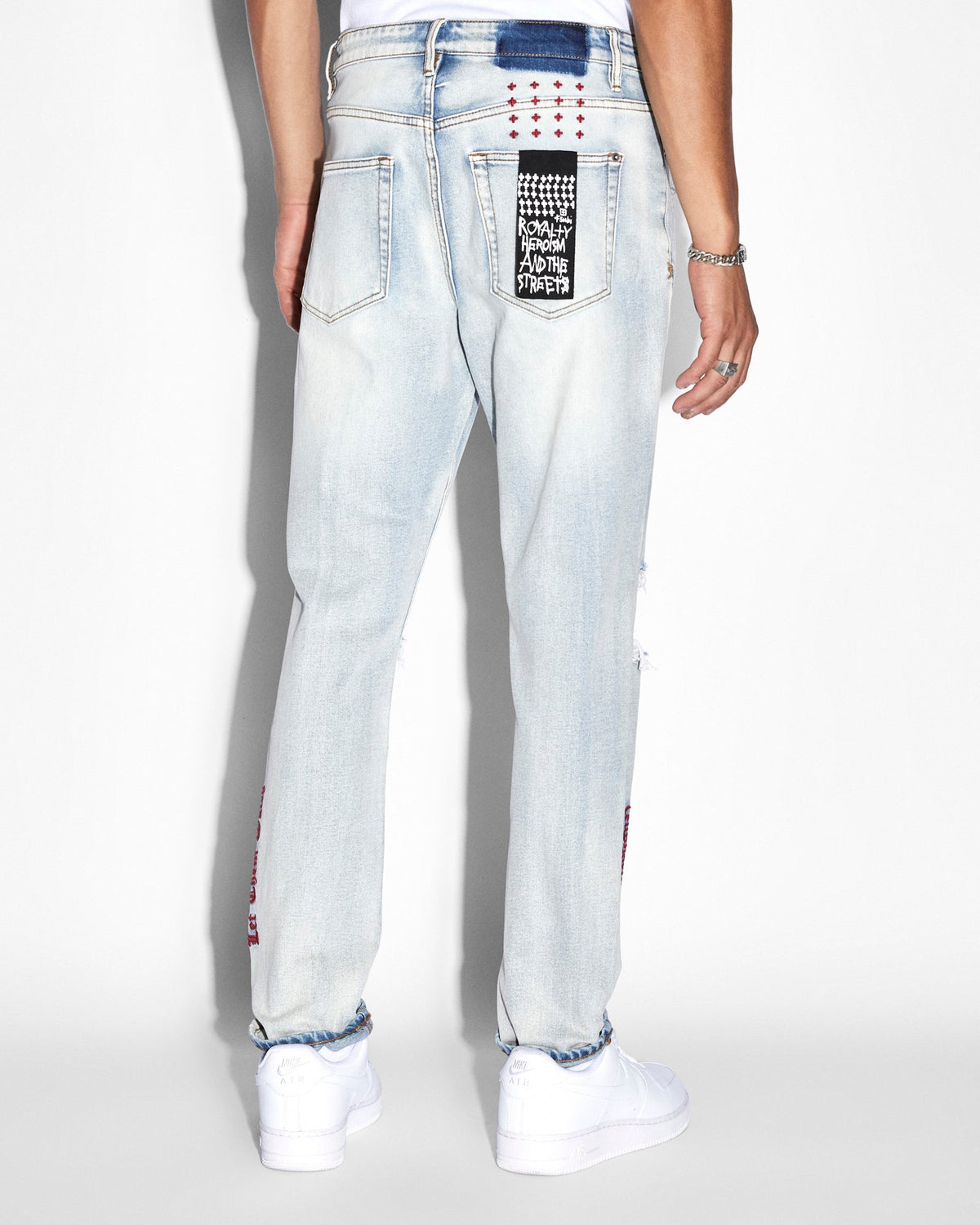 Mens Wolfgang Icons Tapered Denim Jeans - Denim
