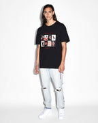 Mens Icons Biggie Ss Tee Jet Black Oversized Tees - Black
