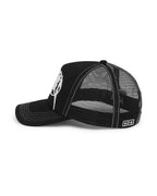 METAL TRUCKER CAP BLACK HEADWEAR