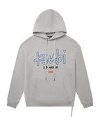 Mens La 4x4 Biggie Hoodie Grey Marle Oversized Fleece - Grey