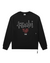 MENS  NYC 4X4  BIGGIE CREW JET BLACK OVERSIZED FLEECE