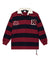 MENS  RUGGED RUGBY JERSEY FIRE FADE BOXY FASHION TOPS