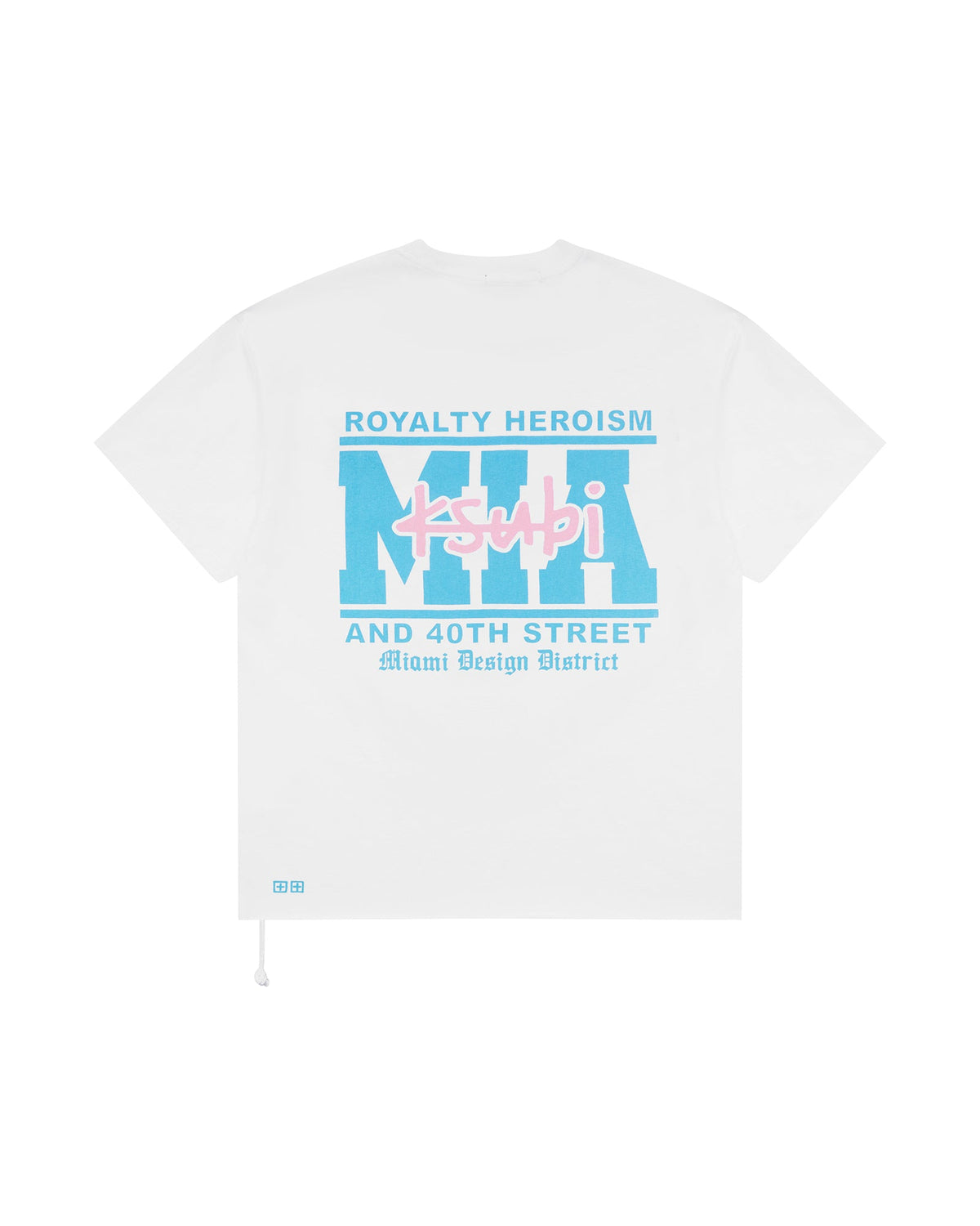 MENS MIAMI AND THE STREETS SS BIGGIE TEE WHITE TEES