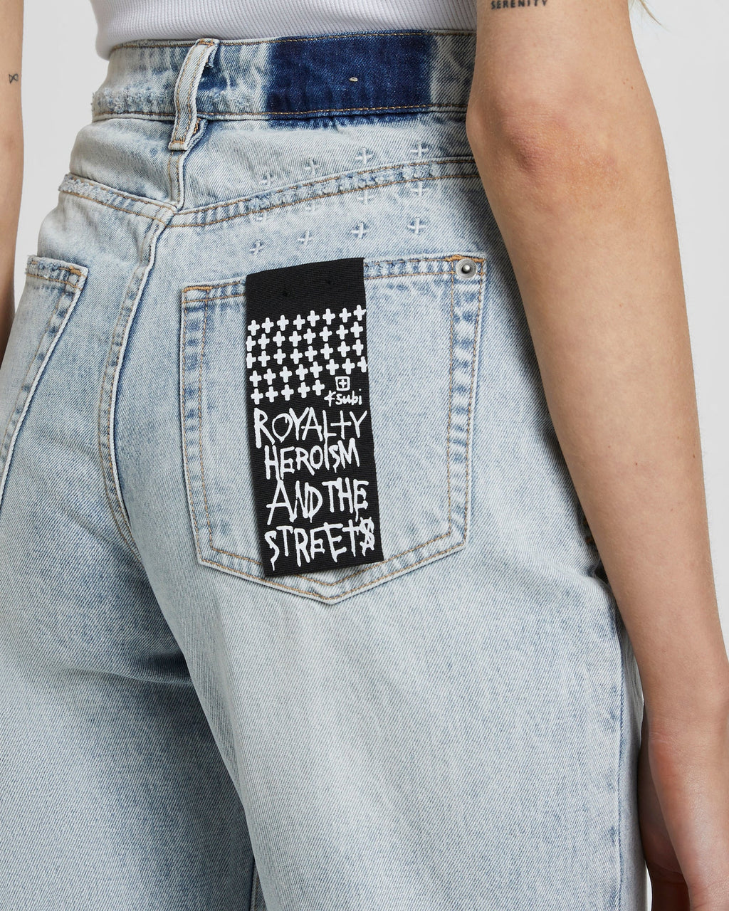 WOMENS POINTER KARMA SLASH DENIM JEANS