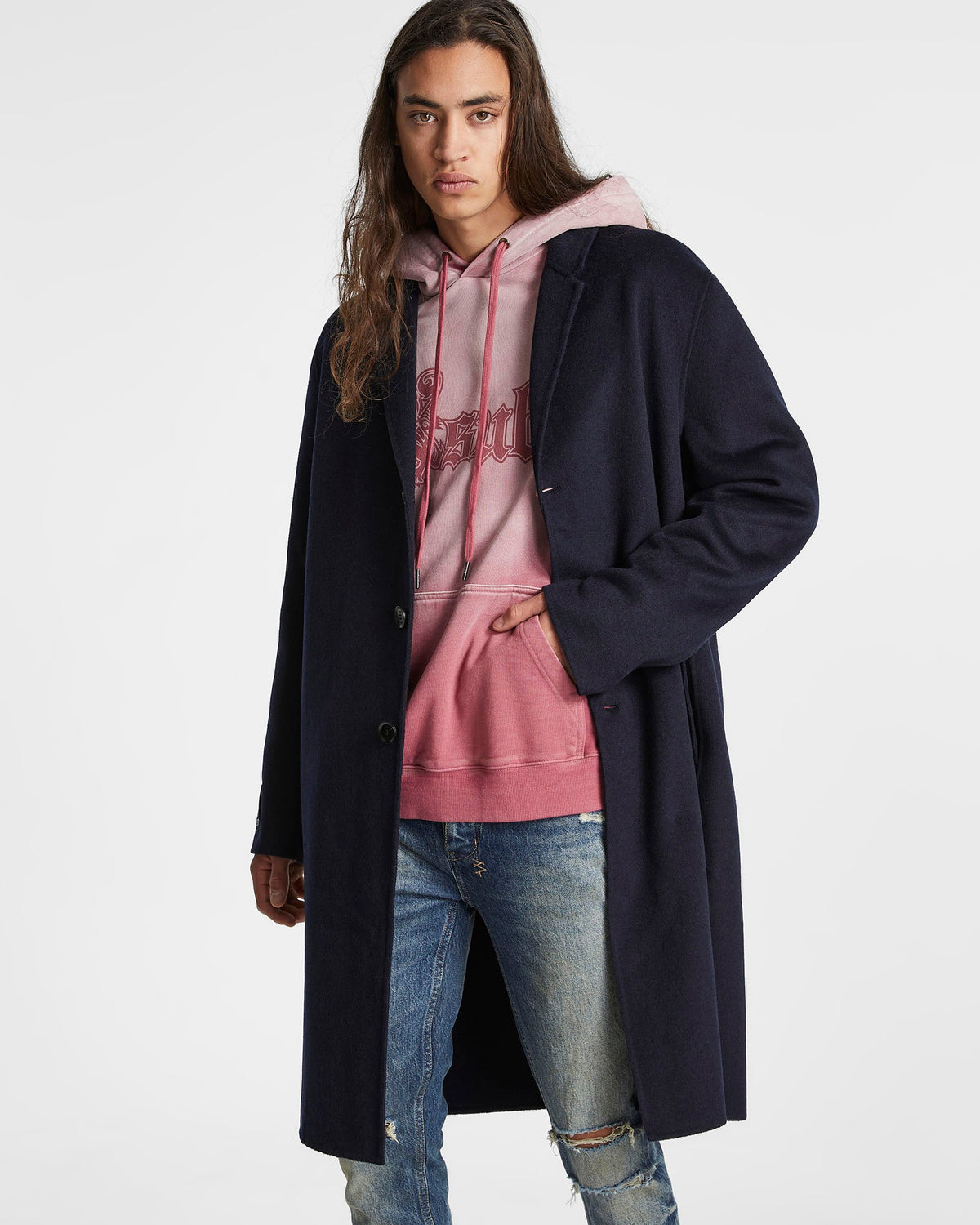 Mens Mogul Coat Petrol Relaxed Jackets - Blue