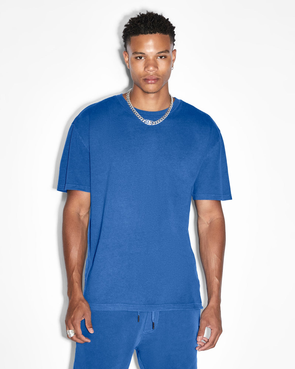 Mens 4x4 Biggie Ss Tee Cobalt Oversized Tees - Blue