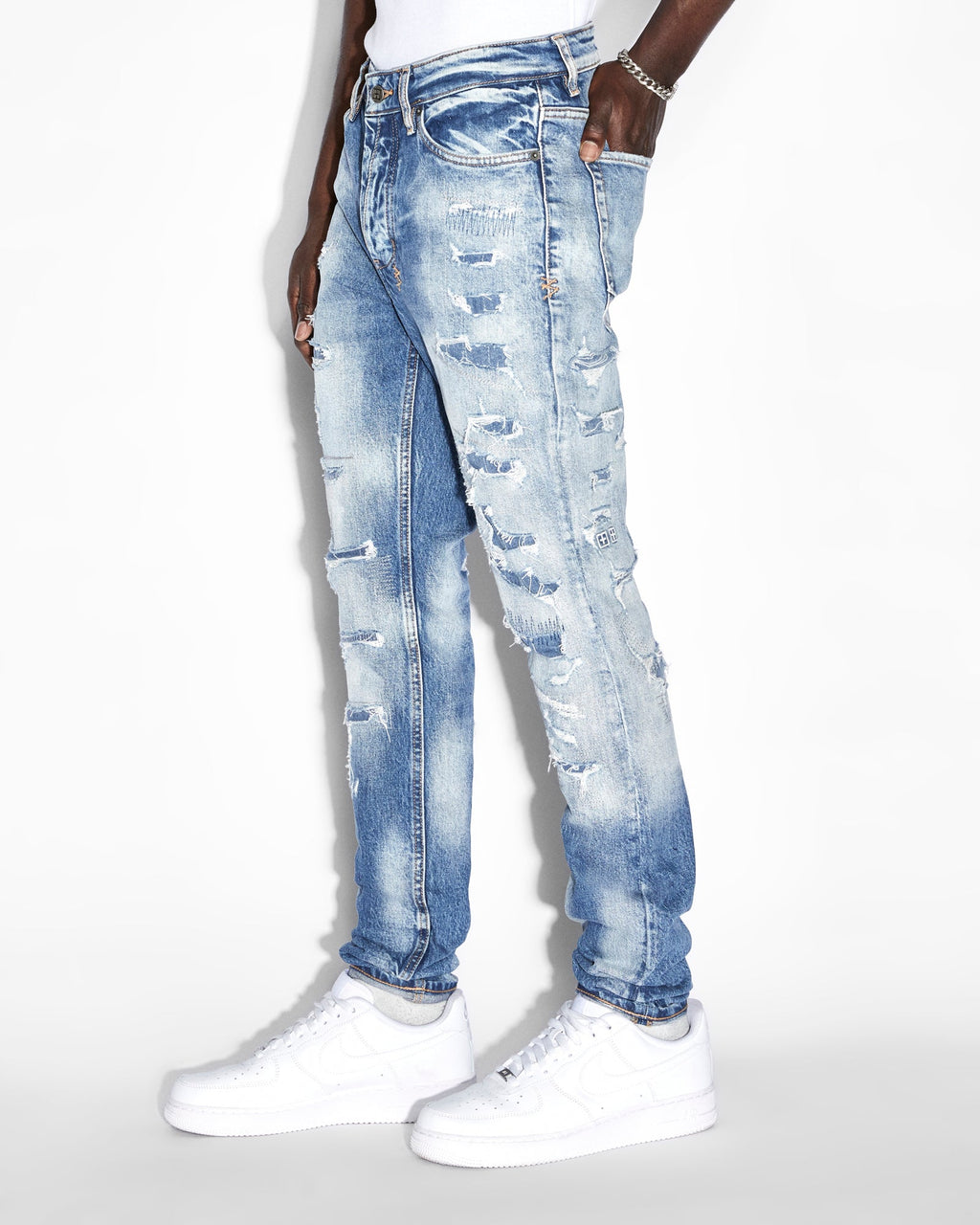 MENS VAN WINKLE TEKTONIK DIALLED DENIM JEANS