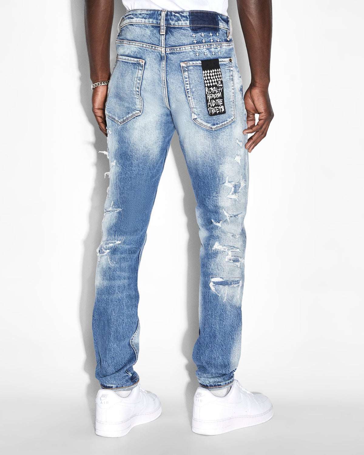 MENS VAN WINKLE TEKTONIK DIALLED DENIM JEANS