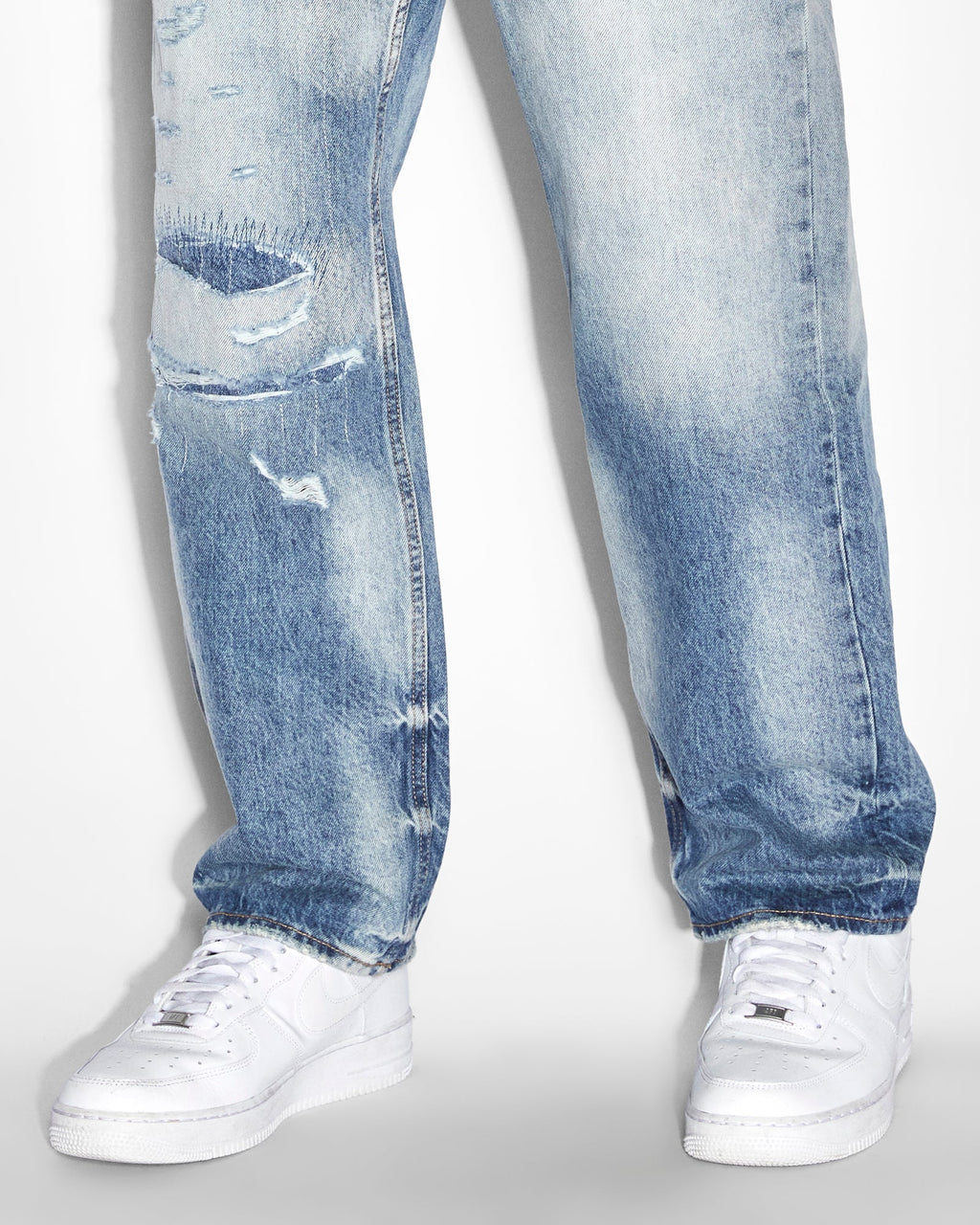 MENS ANTI K TEKTONIK DIALLED DENIM JEANS