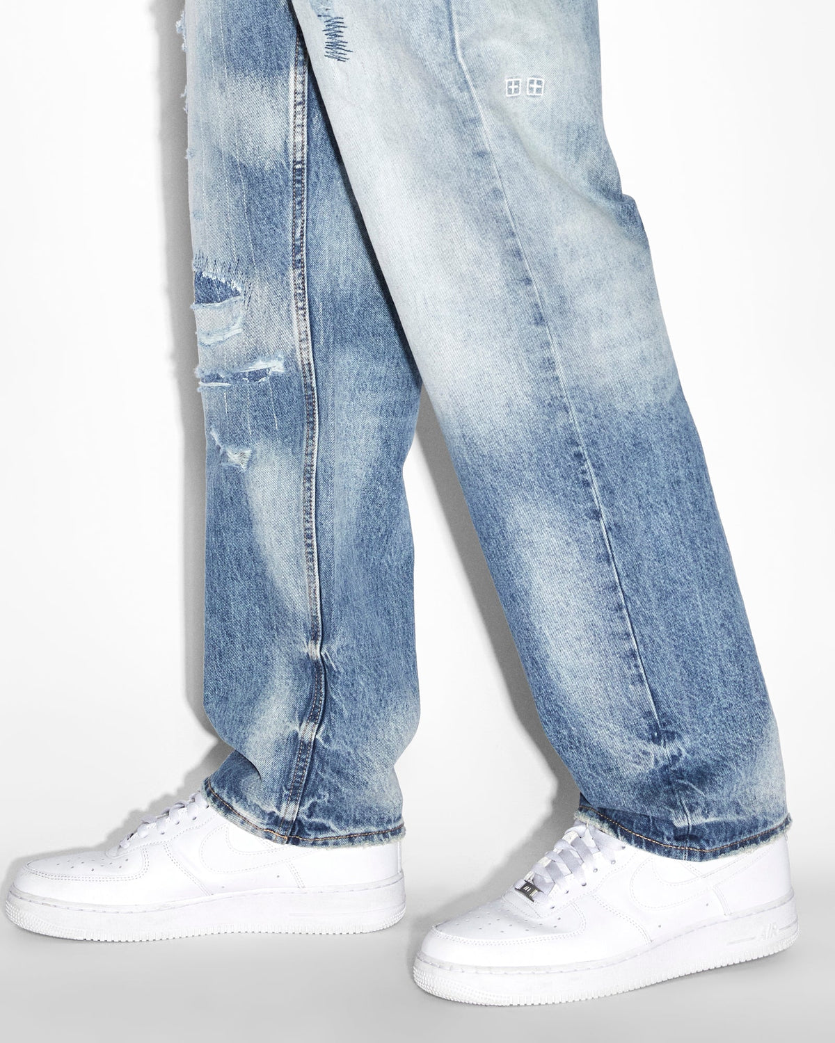 MENS ANTI K TEKTONIK DIALLED DENIM JEANS