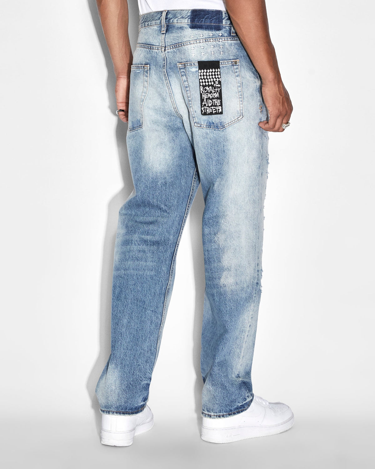 MENS ANTI K TEKTONIK DIALLED DENIM JEANS